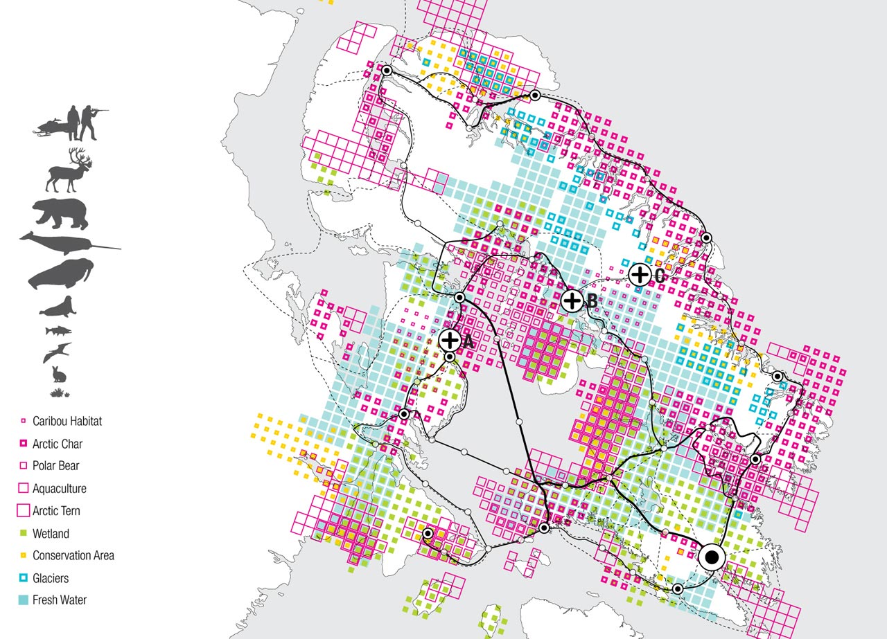 Lateral Office's study of the ecological characteristics across Baffin Island in Nunavut, Canada.